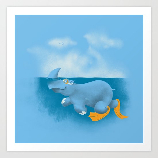 RhinosharK Art Print