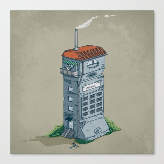 Cordless Home Canvas Print