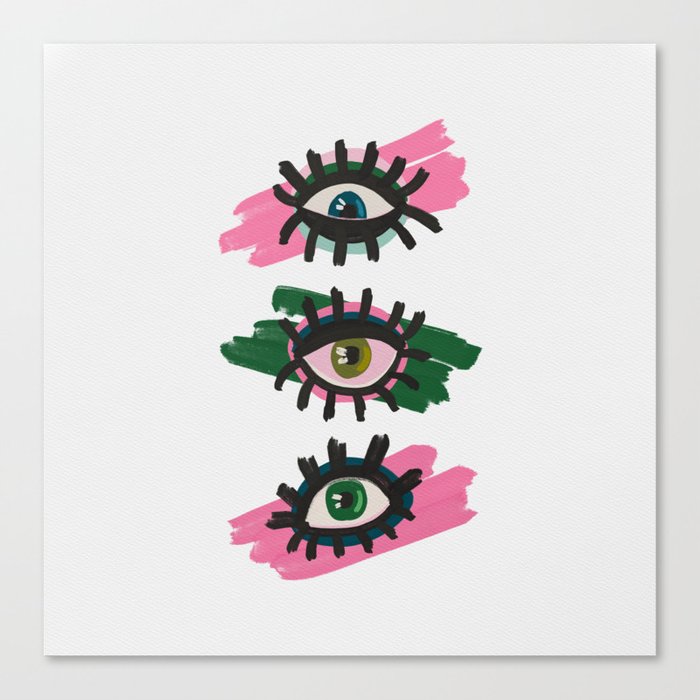all-seeing eyes Canvas Print