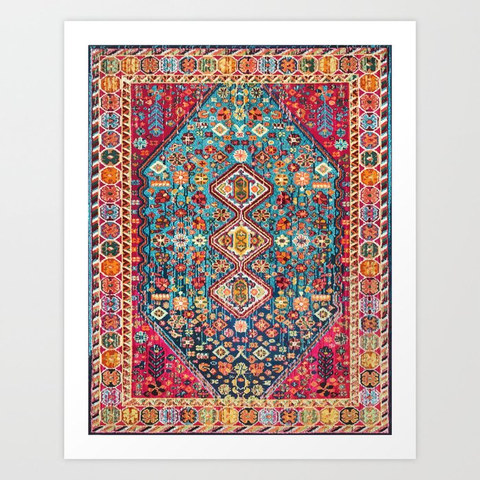 N131 - Heritage Oriental Vintage Traditional Moroccan Style Design Art Print