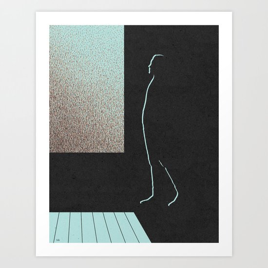 Dark Interior/Raining Outside Art Print