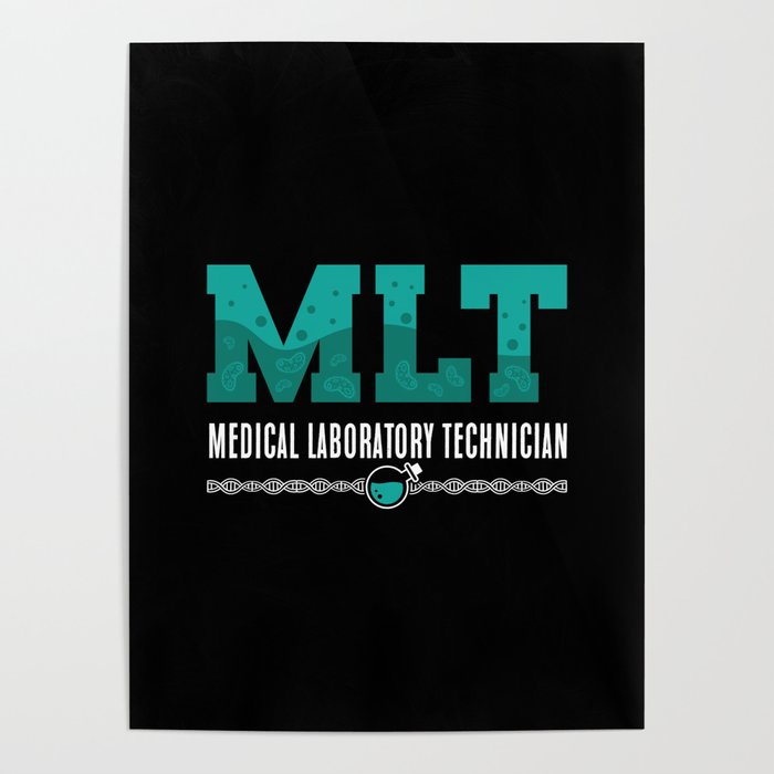 Lab Tech MLT Medical Laboratory Technician Science Poster