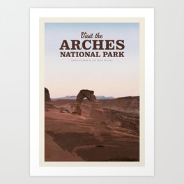 Visit the Arches National Park Art Print