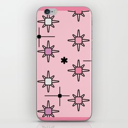Atomic Sky Starbursts Pastel Pink iPhone Skin