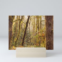 Deep in a Temperate Rainforest  Mini Art Print