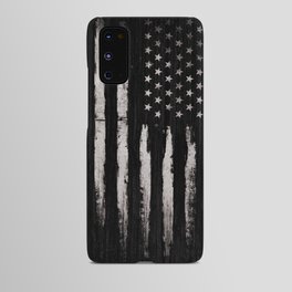 American flag White Grunge Android Case