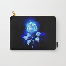 Burning Blue Rose Carry-All Pouch