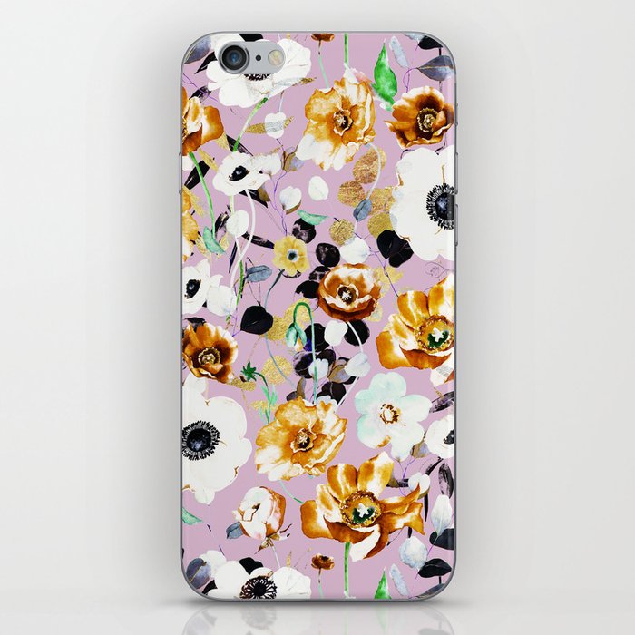 Modern abstract wild meadow iPhone Skin