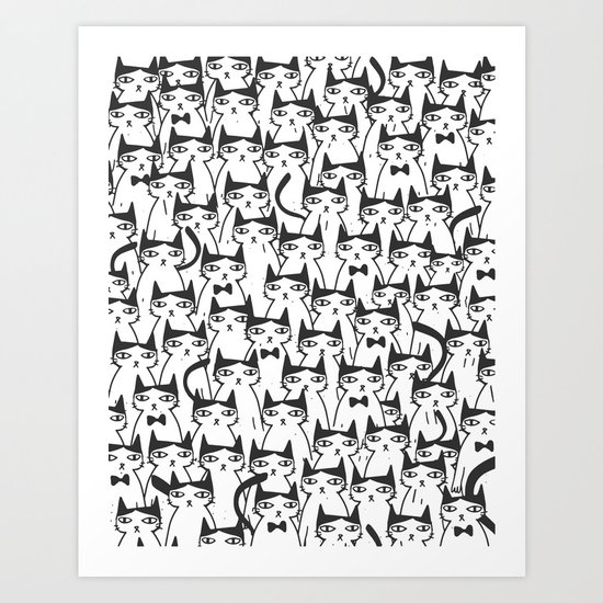 Cats #society6 Decor #buyart Art Print
