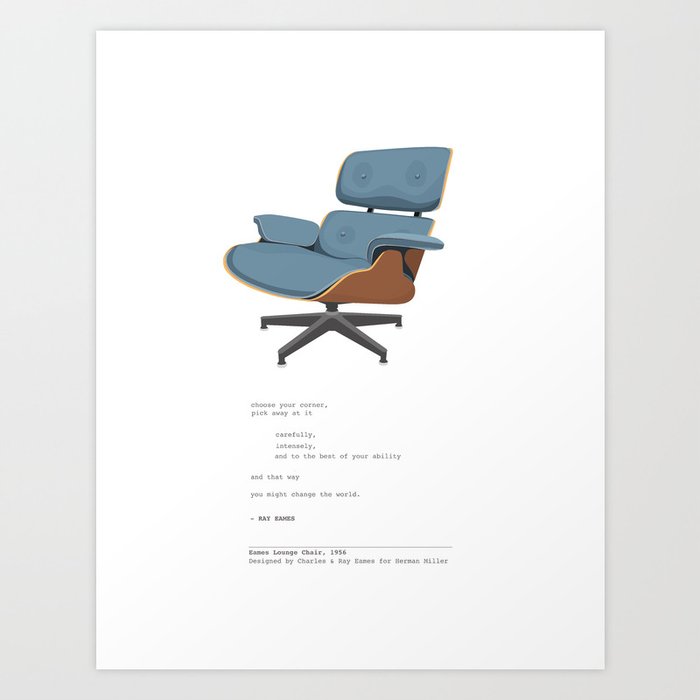 Eames Lounge Chair Art Print