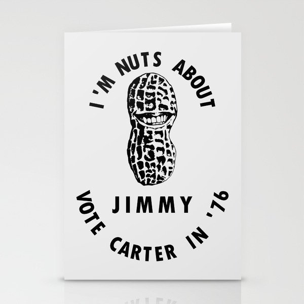 I’m Nuts About Jimmy - Carter 1976 Election Poster Stationery Cards