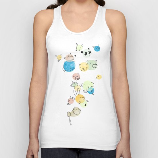 Bubble Animals Unisex Tank Top