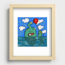 Red Balloon Recessed Framed Print