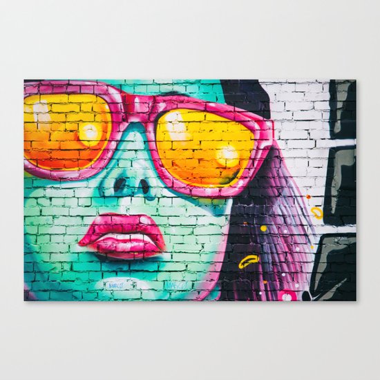 She Comes to Life (Art in Graffiti) Canvas Print