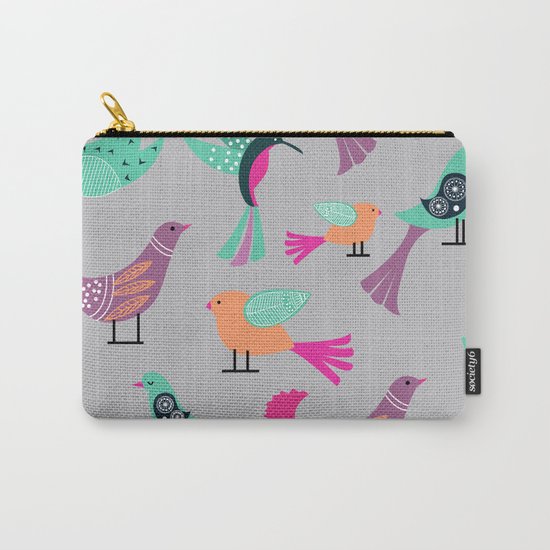 Birds Pattern #society6 #decor #buyart #illustration Carry-All Pouch