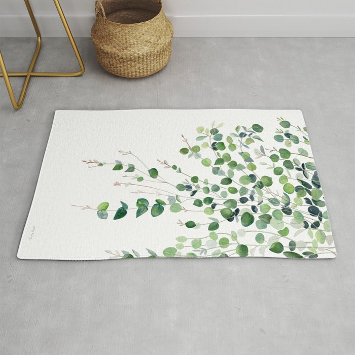 Eucalyptus Watercolor Rug