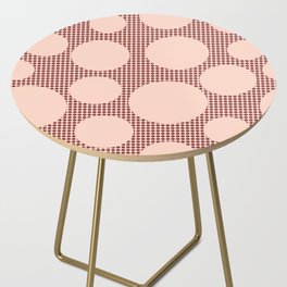 Mid Century Modern Simple Geometric Multi-coloured Dots Pattern - Brandy Side Table