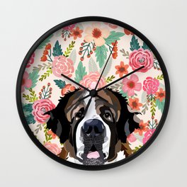 Saint St Bernard Dog Kittens Wall Clock Decor Pet Lover Fan Art Home Design Gift 