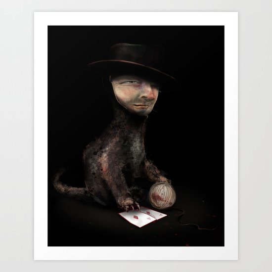 Charles the cat Art Print