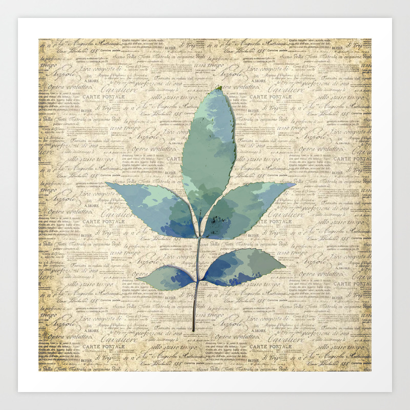 Leaves Floral Picture For Home Decor Abstract Art Wall Art
