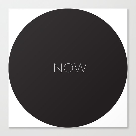 NOW Wallclock Canvas Print