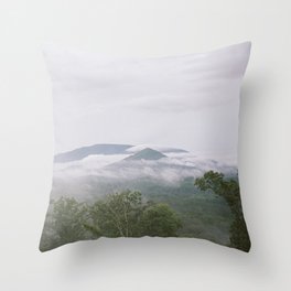 Smokey Mountain Peak Throw Pillow