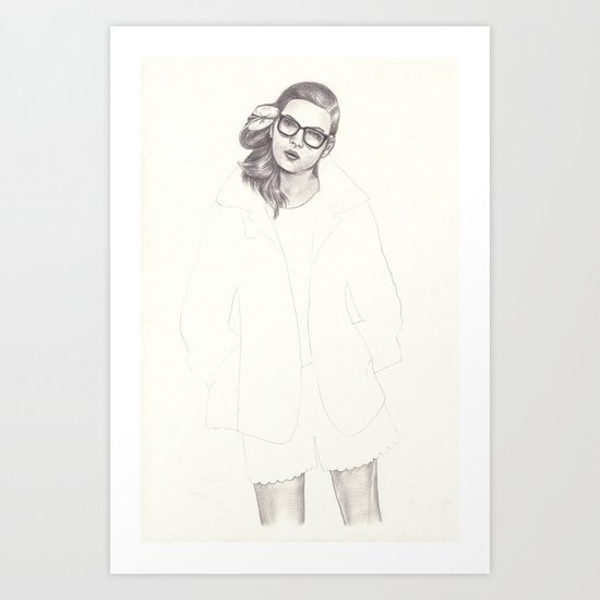 No.5 Fashion Illustration Series Art Print