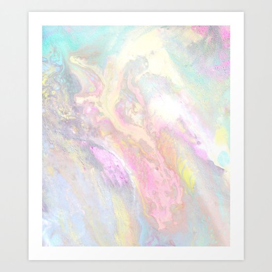 Pastel Iridescent Art Print