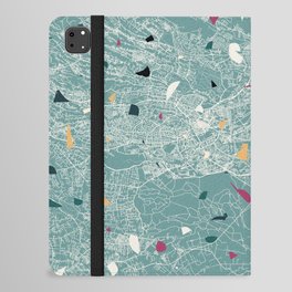 Nairobi, Kenya - Colorful City Map iPad Folio Case