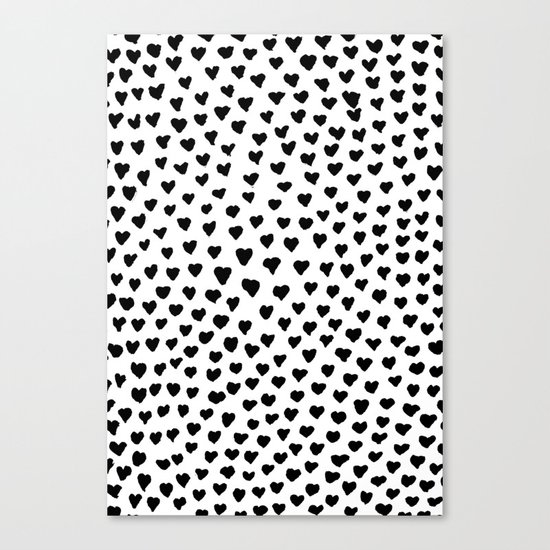 Black Heart Canvas Print