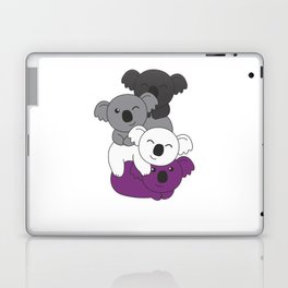 Asexual Flag Pride Lgbtq Cute Koala Pile Laptop Skin