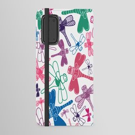 Dragonfly Collage Doodle Drawing Android Wallet Case