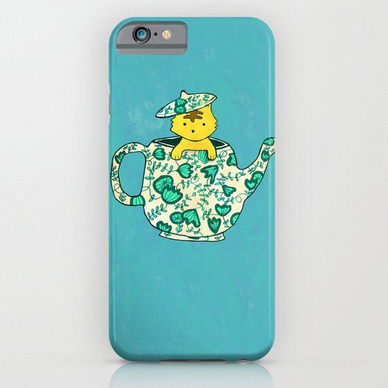 Dinnerware sets - Kitten in a teapot iPhone & iPod Case