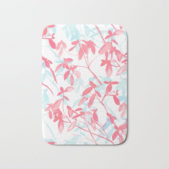 Premonition (Coral Mint) Bath Mat
