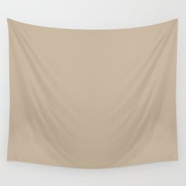 Sand Dust Tan Solid Color Pairs To PPG Best Beige PPG1085-4 All One Shade Hue Wall Tapestry