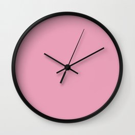 Damask Pink Wall Clock