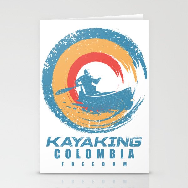 colombia Kayak Adventure Stationery Cards