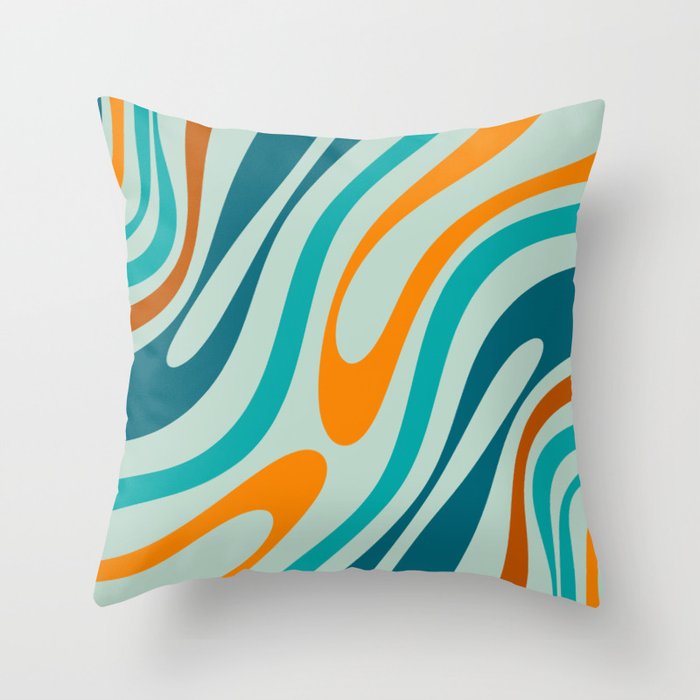 Aqua and orange throw pillows new arrivals