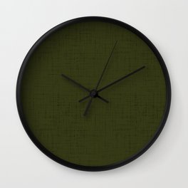 Dark olive textured. 2 Wall Clock