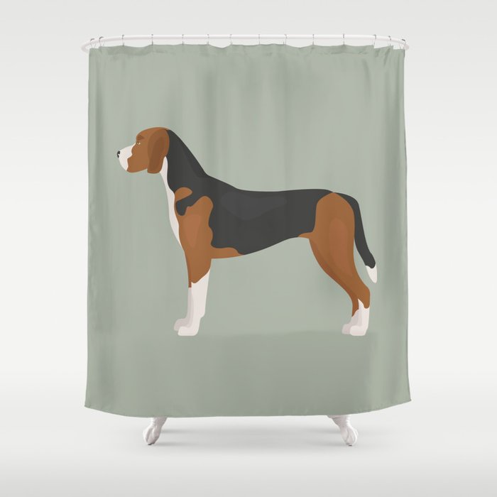 Hamiltonstövare - Hamilton Hound Dog Shower Curtain