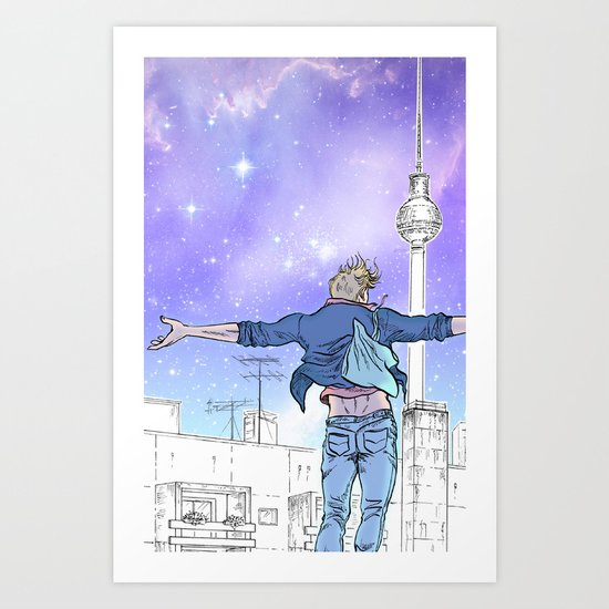 Until The Daylight - Berlin Comic - Piece 2 Art Print