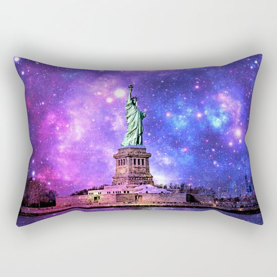 space Statue of Liberty Rectangular Pillow