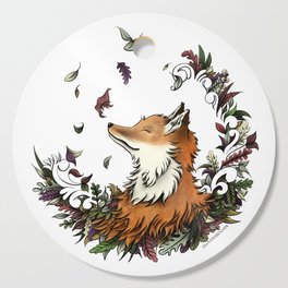 Fall Fox Flora Cutting Board