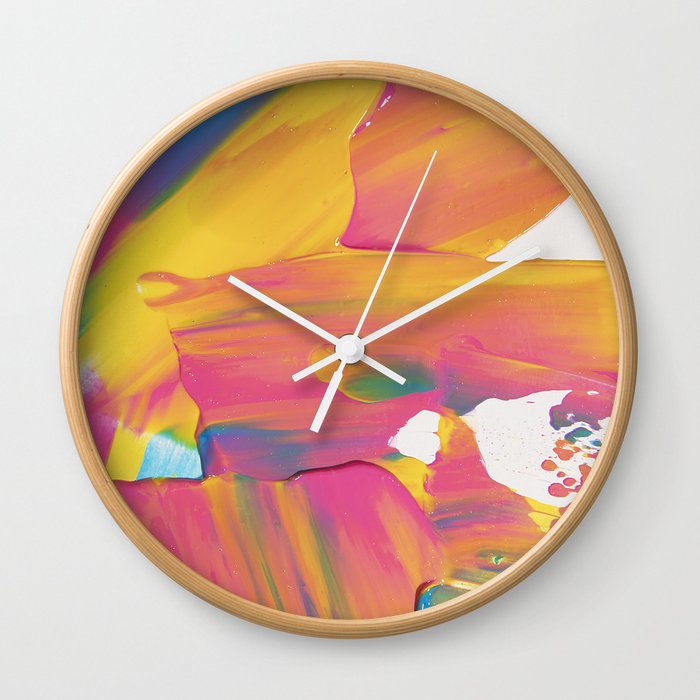 Abstract paint composition nº1 Wall Clock