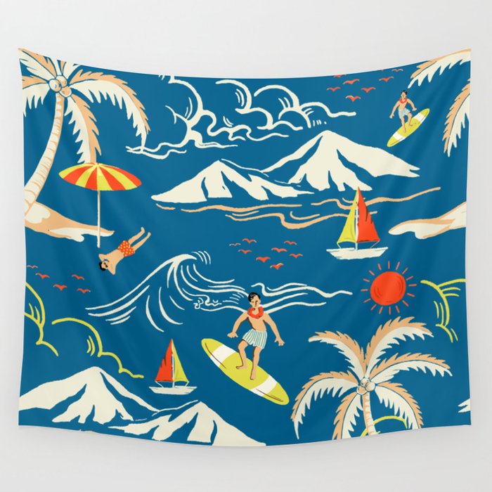Blue Lagoon Wall Tapestry