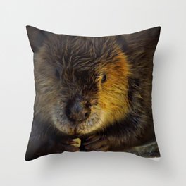 Beaver Fever Throw Pillow