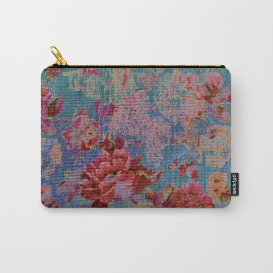 vintage floral Carry-All Pouch