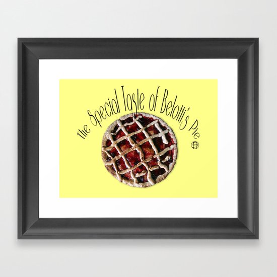 The special taste of Belotti's pie Framed Art Print