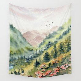 Mountain Morning Wall Tapestry