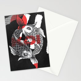 koi fish Stationery Cards